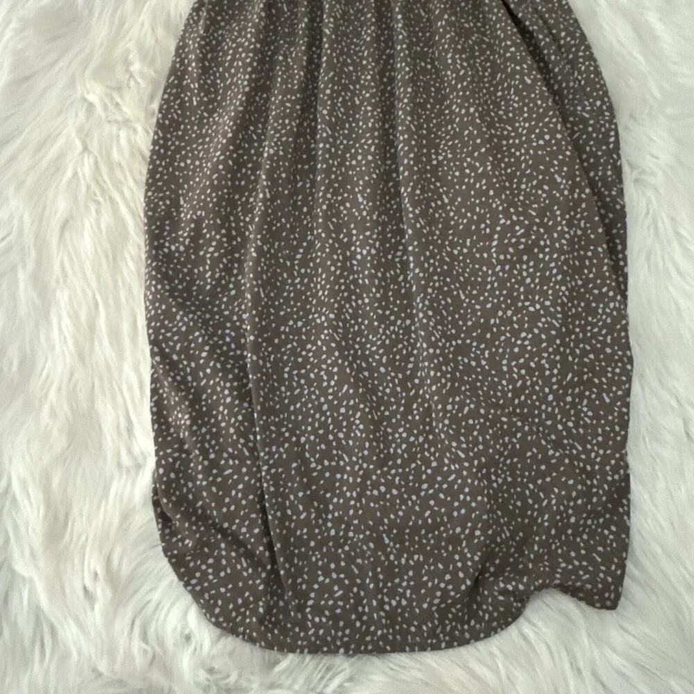 Prana womens XS brown geo pattern strappy hiking dress built in bra - Picture 8 of 13